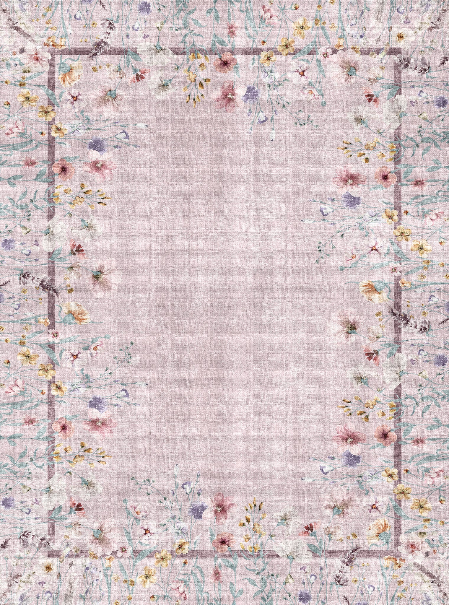 Anna Botanisk matta med ram