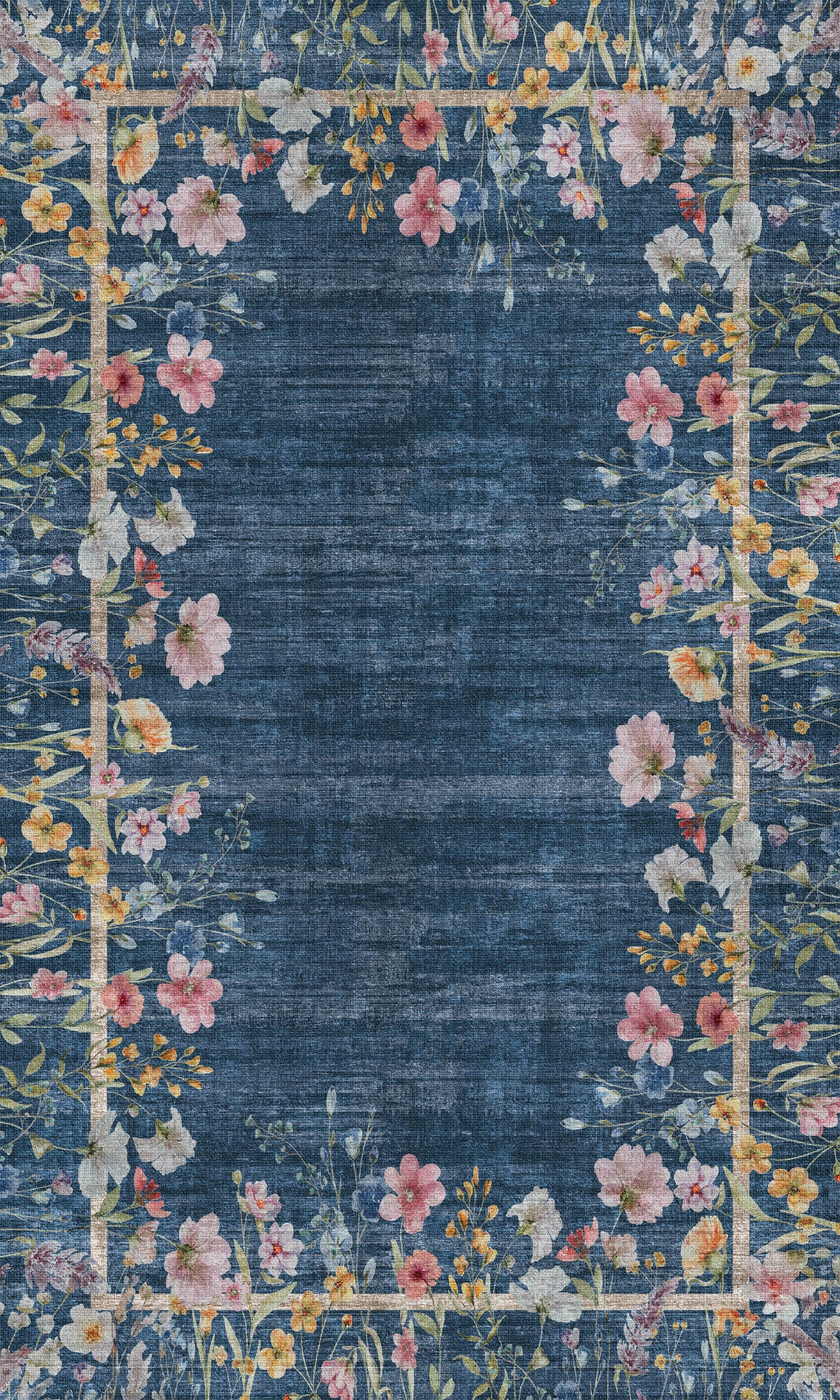 Anna Botanisk matta med ram