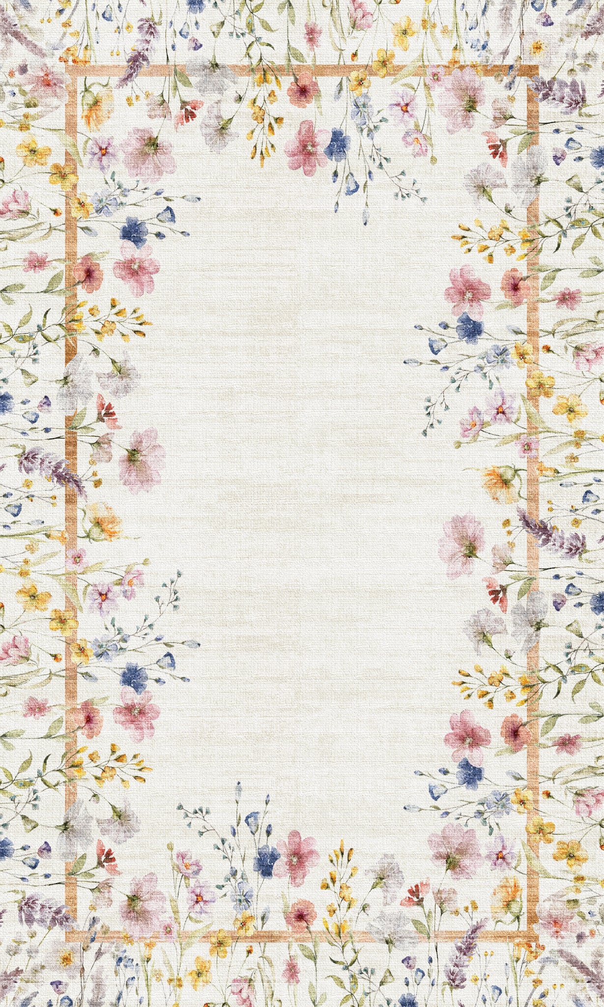 Anna Botanisk matta med ram