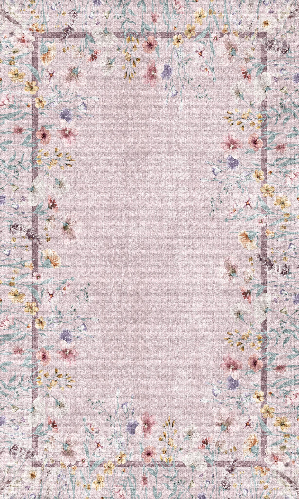 Anna Botanisk matta med ram