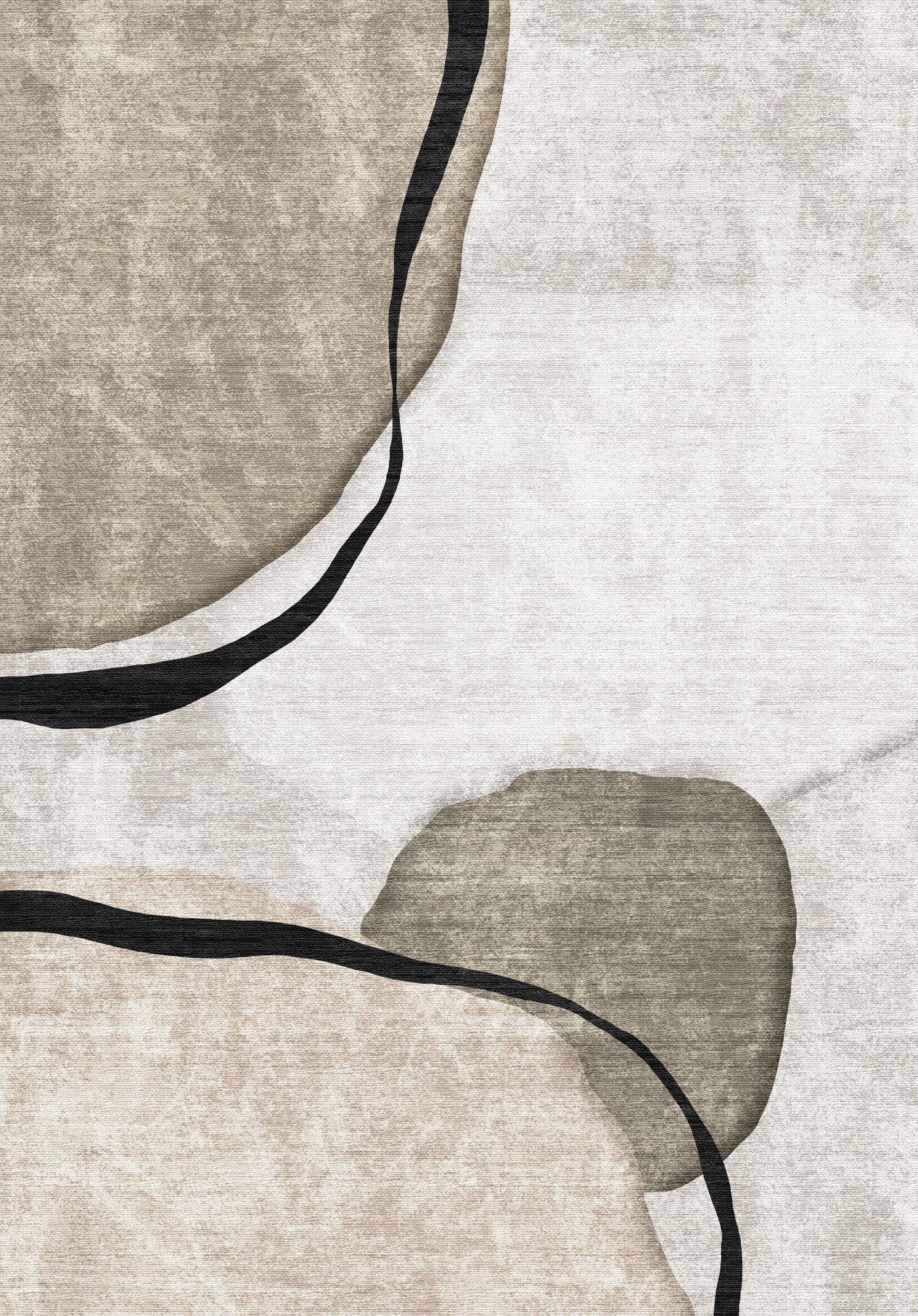 Gemma Abstrakt form-tæppe