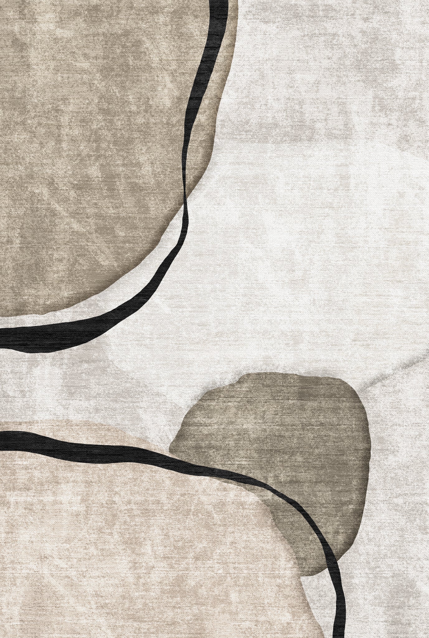 Gemma Abstrakt form-tæppe