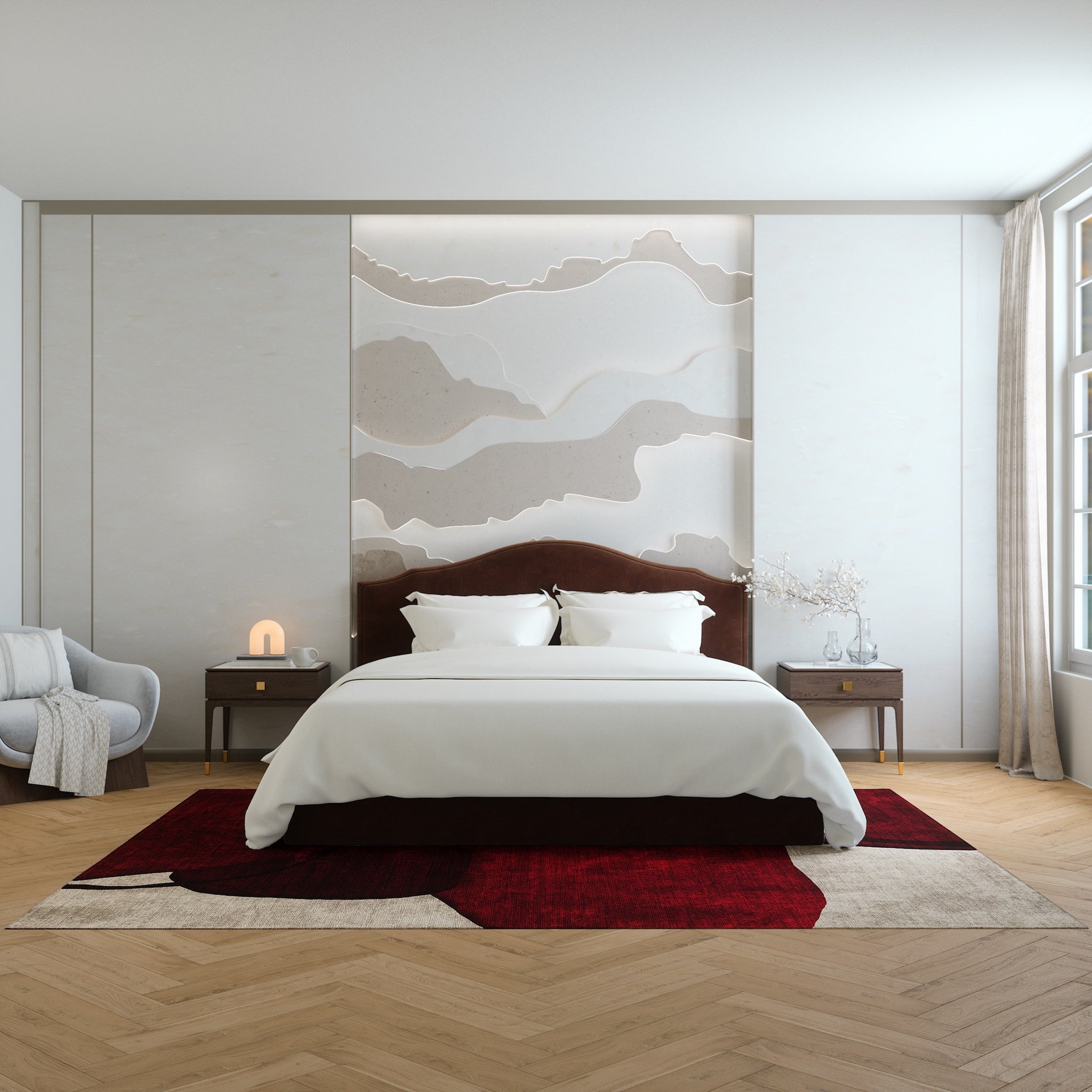 Gemma Abstrakt form-tæppe