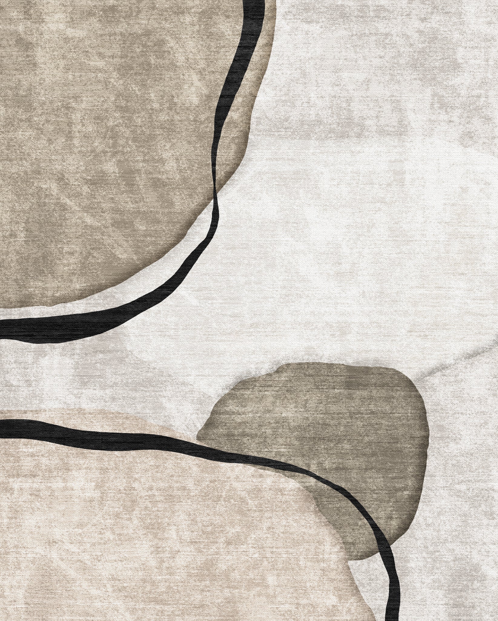 Gemma Abstrakt form-tæppe