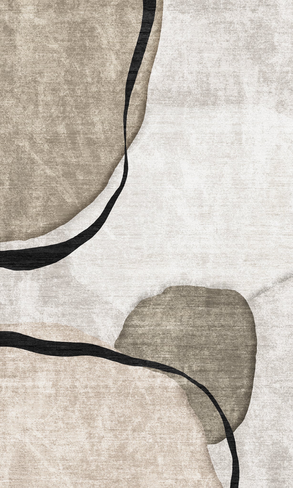 Gemma Abstrakt form-tæppe