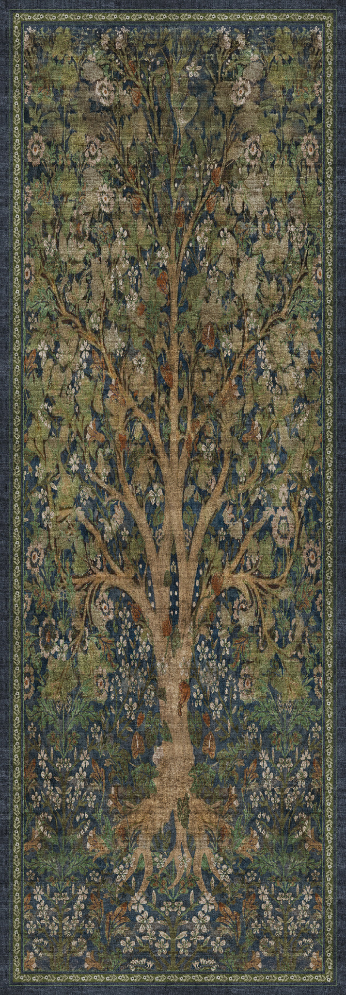 Violet Vintage κήπο δέντρο χαλί