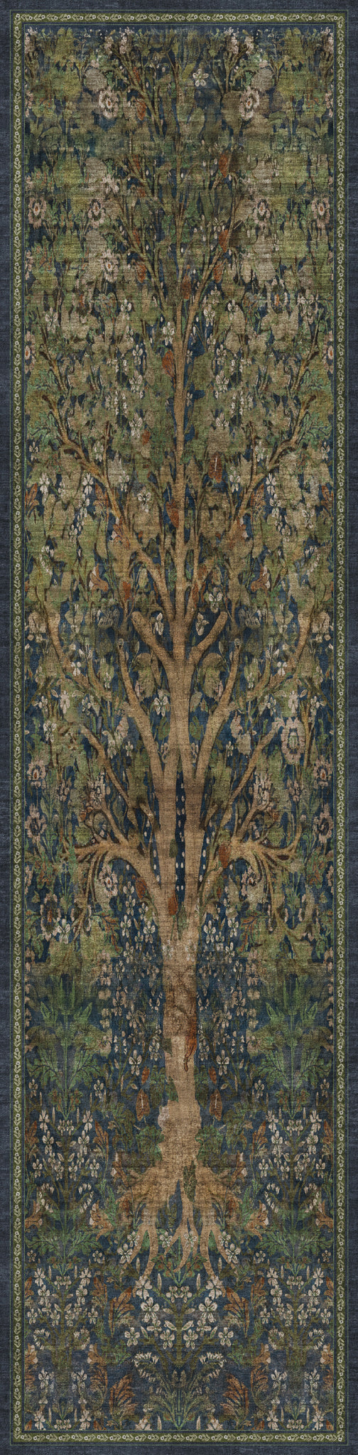 Violet Vintage κήπο δέντρο χαλί