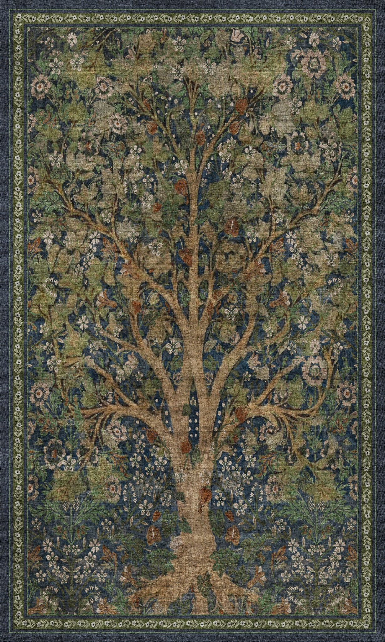 Violet Vintage κήπο δέντρο χαλί