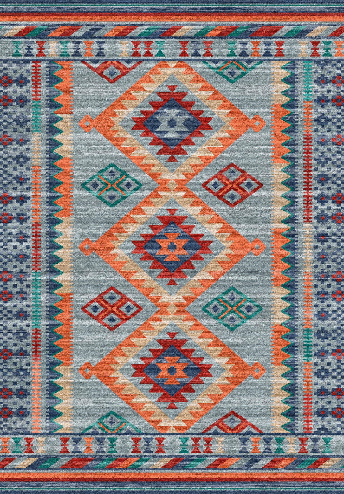 Suri Tribal Geometric Rug