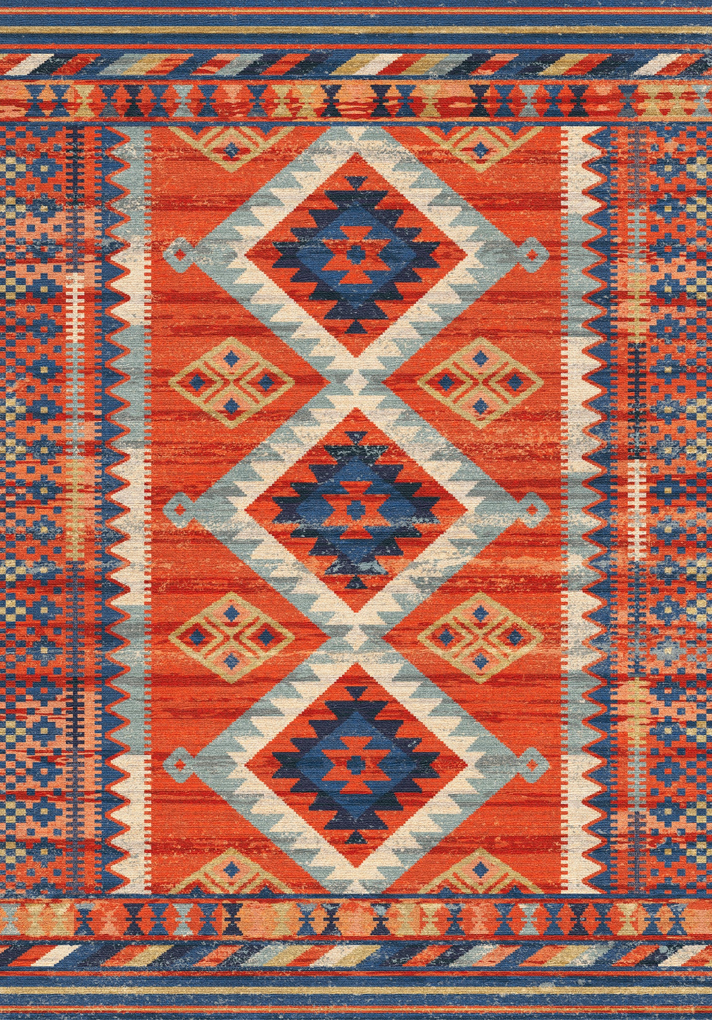 Suri Kmeňový geometrický koberec