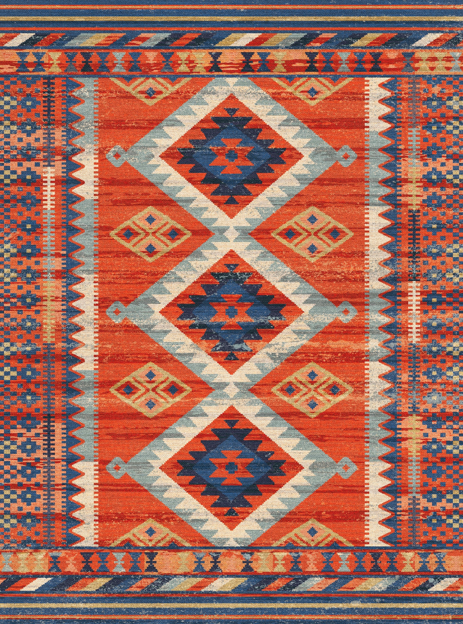 Suri Tribal Geometric Rug