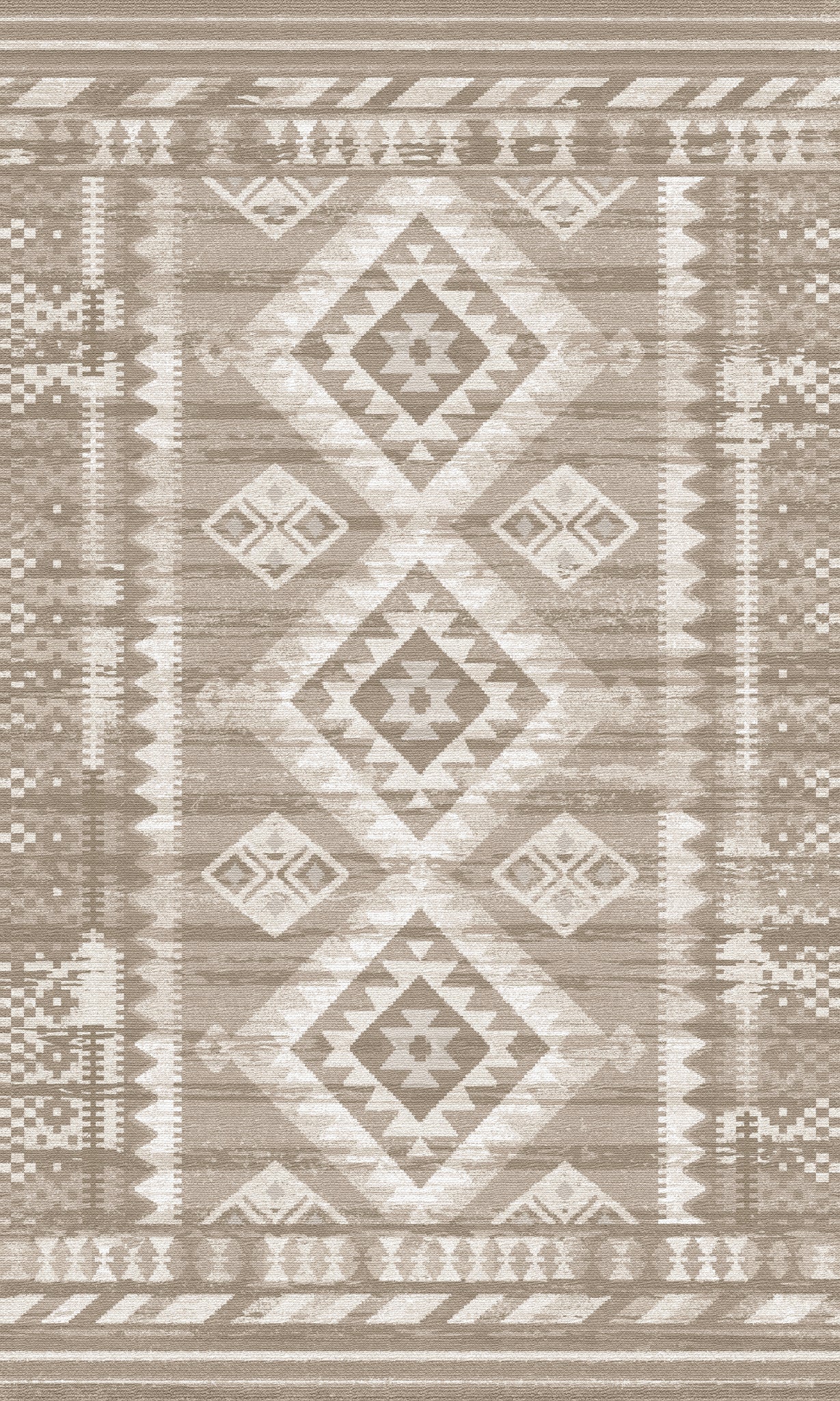 Suri Tribal Geometric Rug