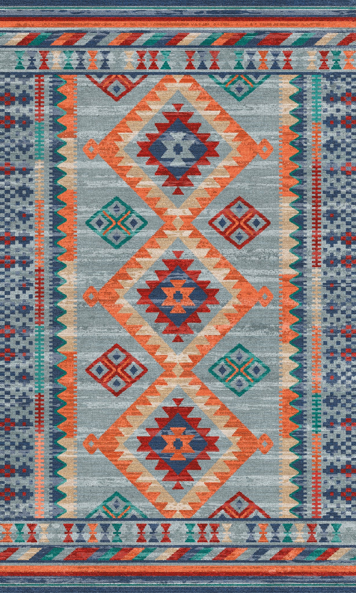 Suri Tribal Geometric Rug