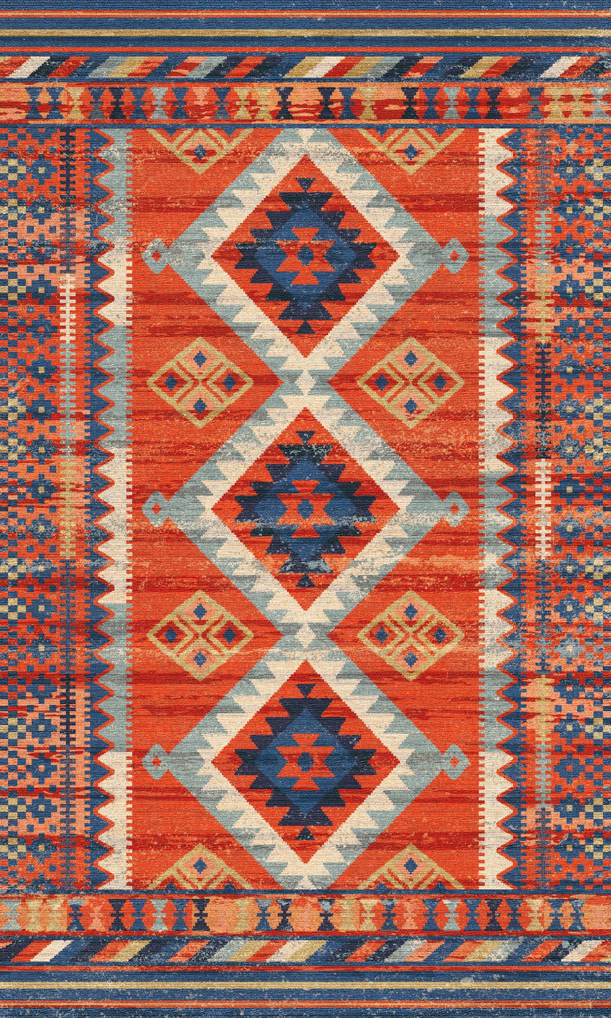 Suri Tribal Geometric Rug