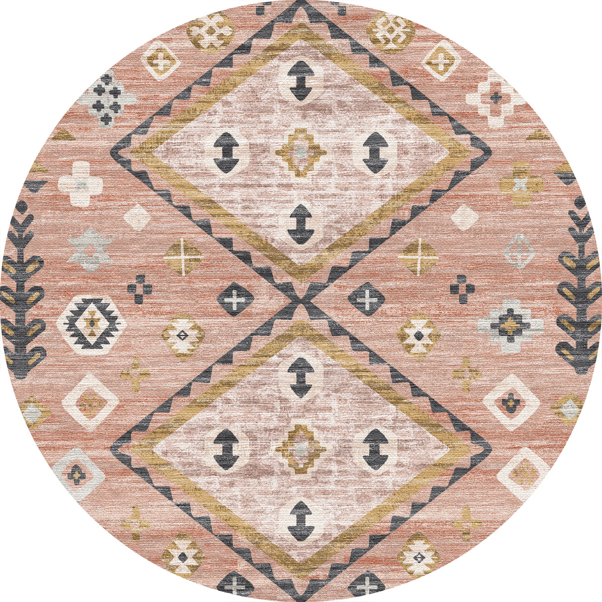 Amani Alfombra moderna Boho Diamond