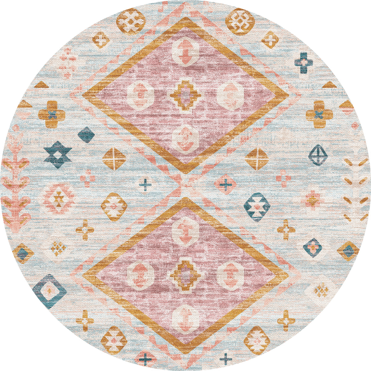 Amani Alfombra moderna Boho Diamond
