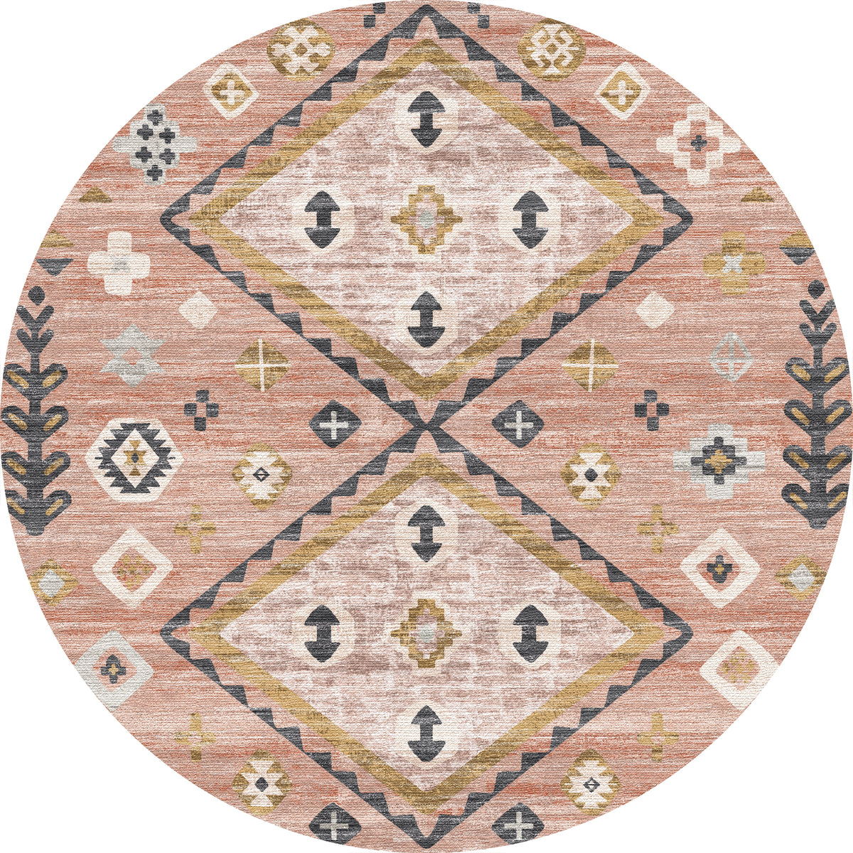 Amani Alfombra moderna Boho Diamond