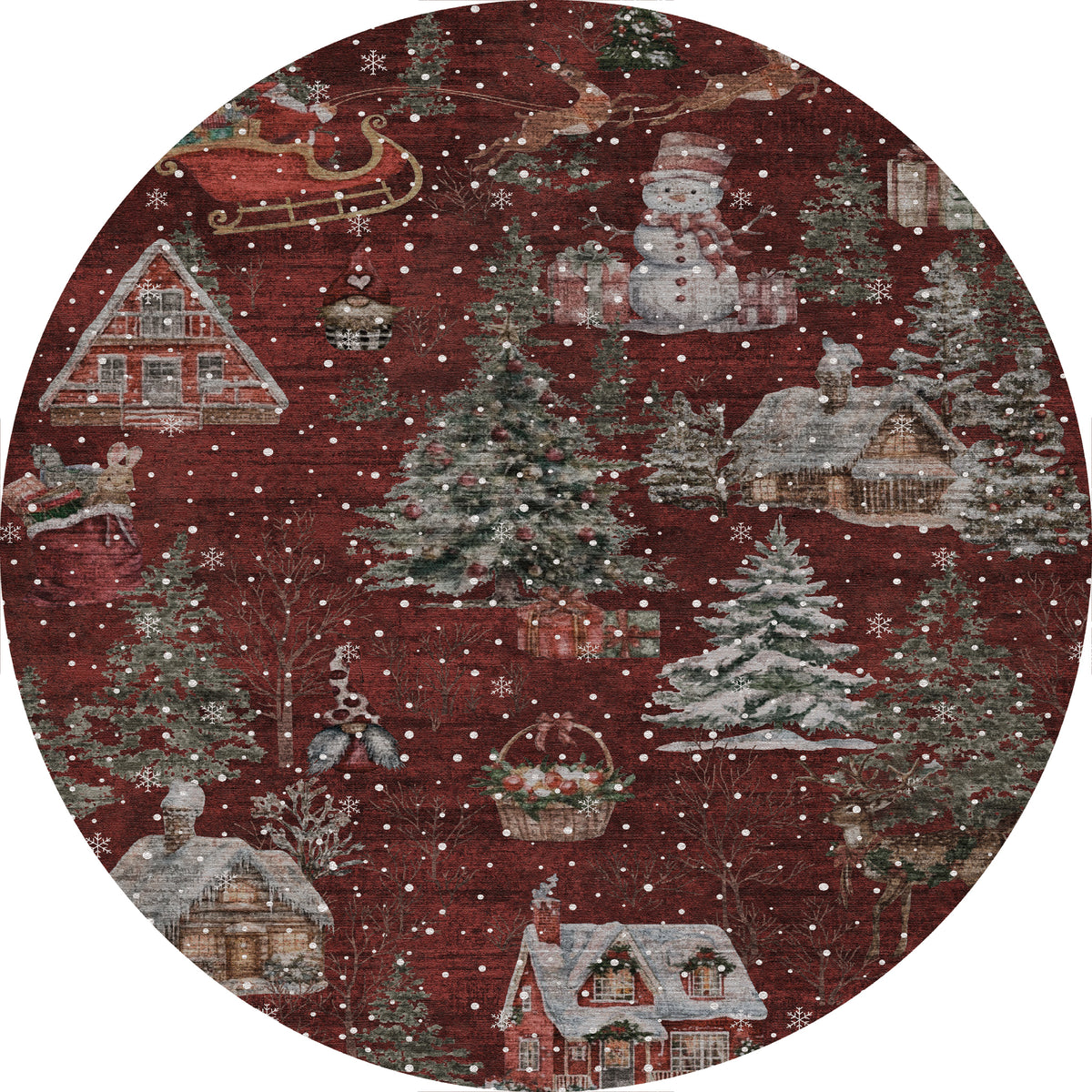 Merry Tepih božićnog sela