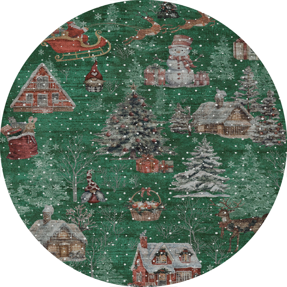 Merry Tepih božićnog sela
