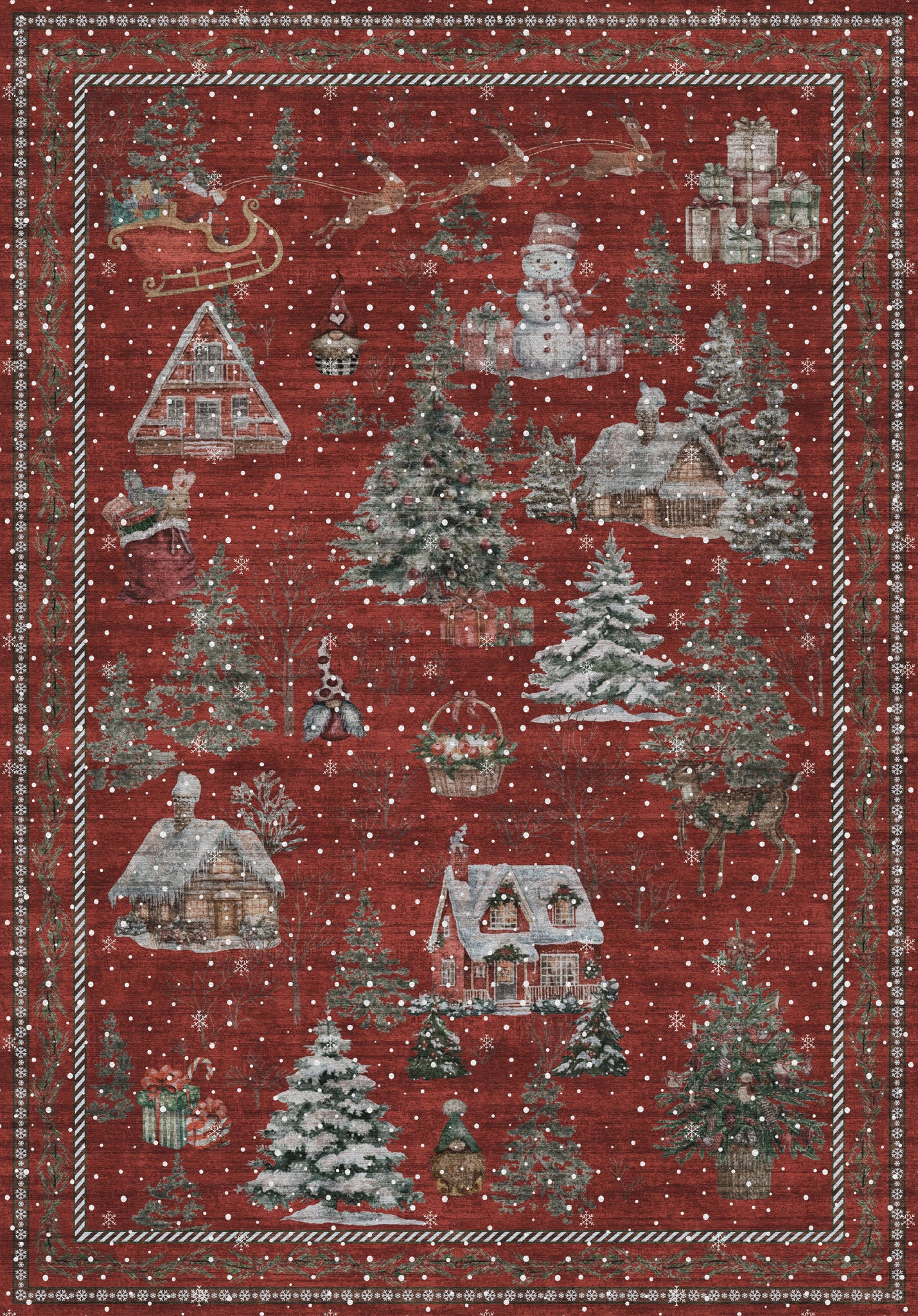 Merry Килим за коледно село