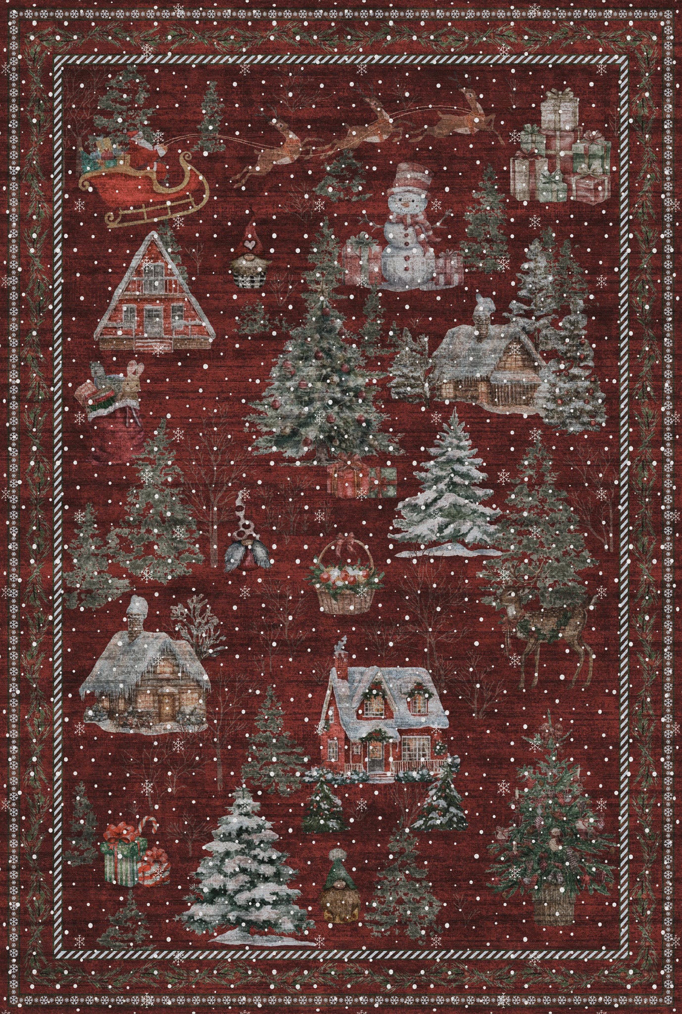 Merry Килим за коледно село