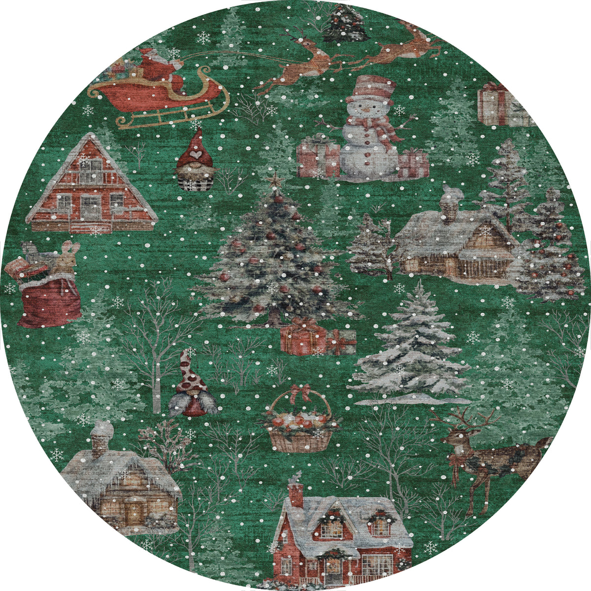 Merry Tepih božićnog sela