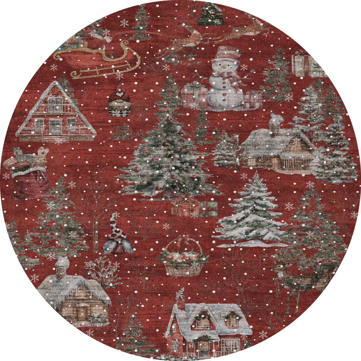 Merry Tepih božićnog sela