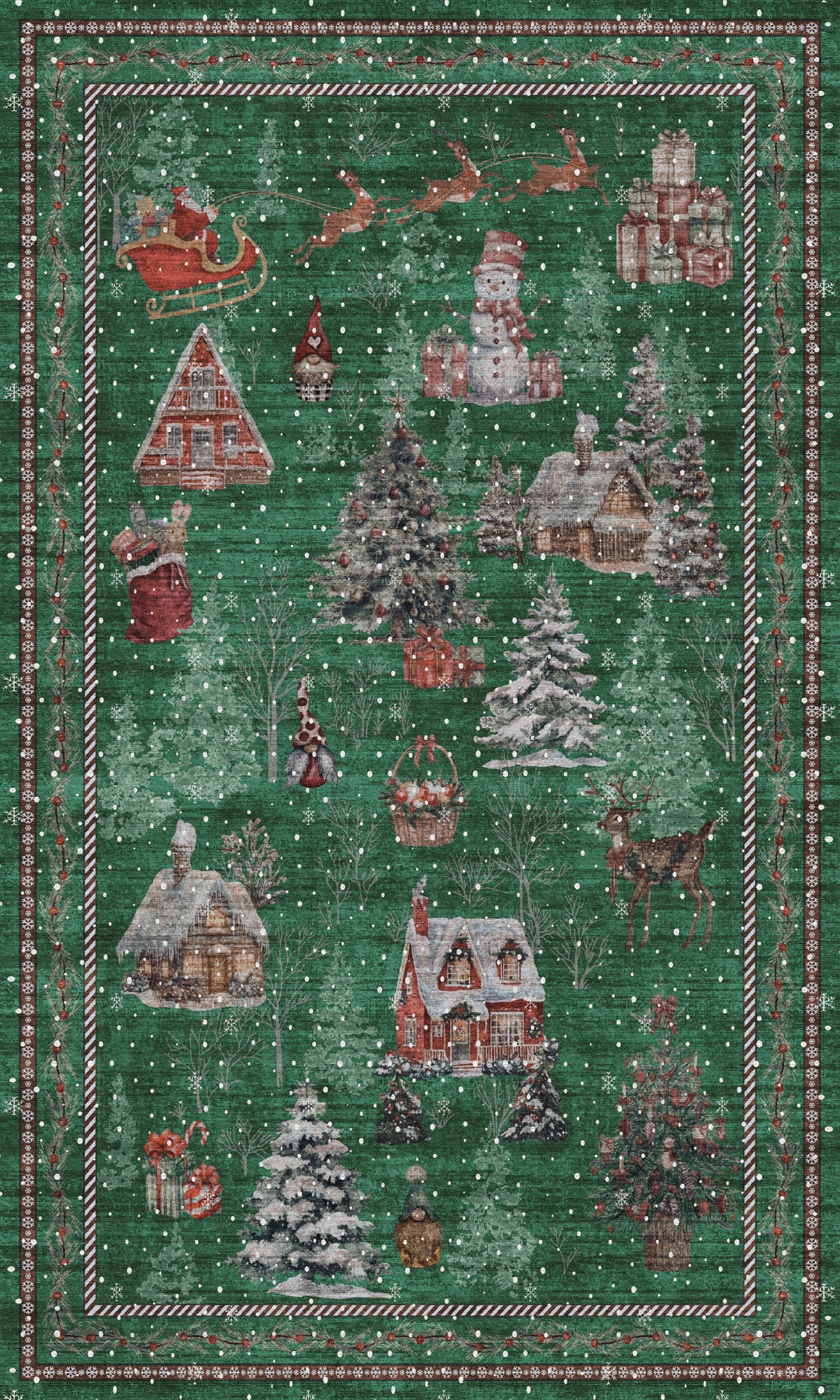 Merry Килим за коледно село