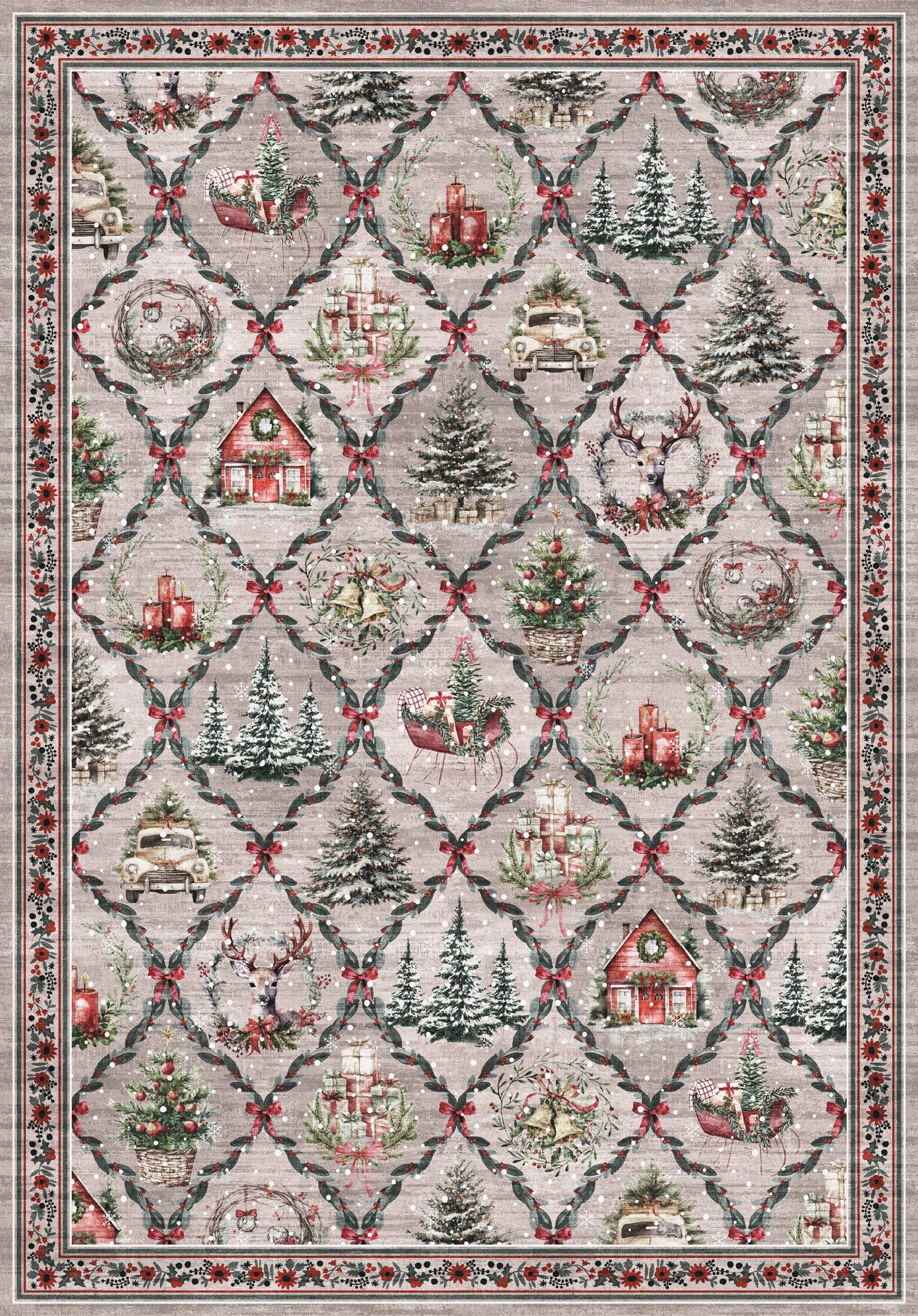 Jovie Коледен килим за къщички