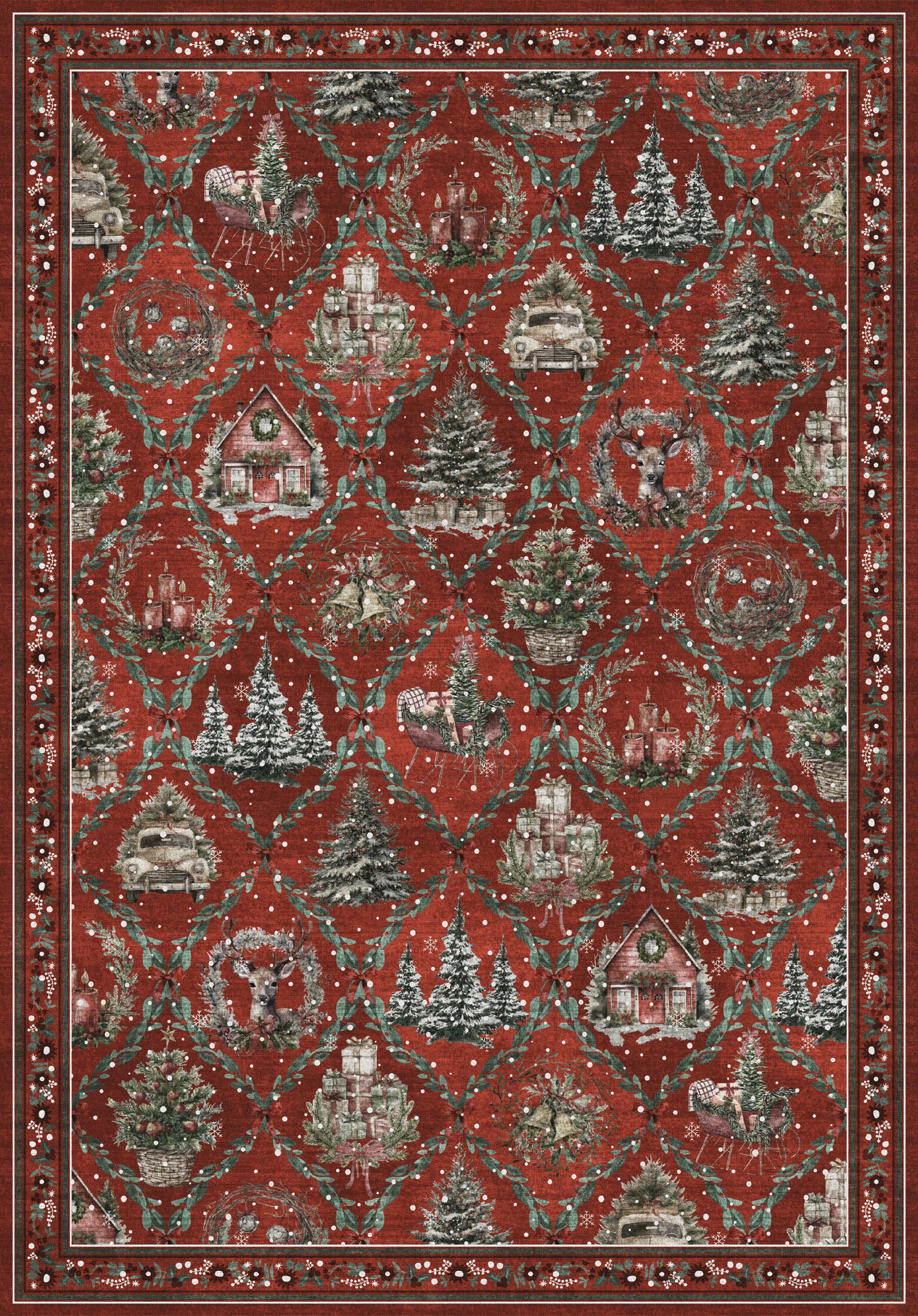 Jovie Коледен килим за къщички