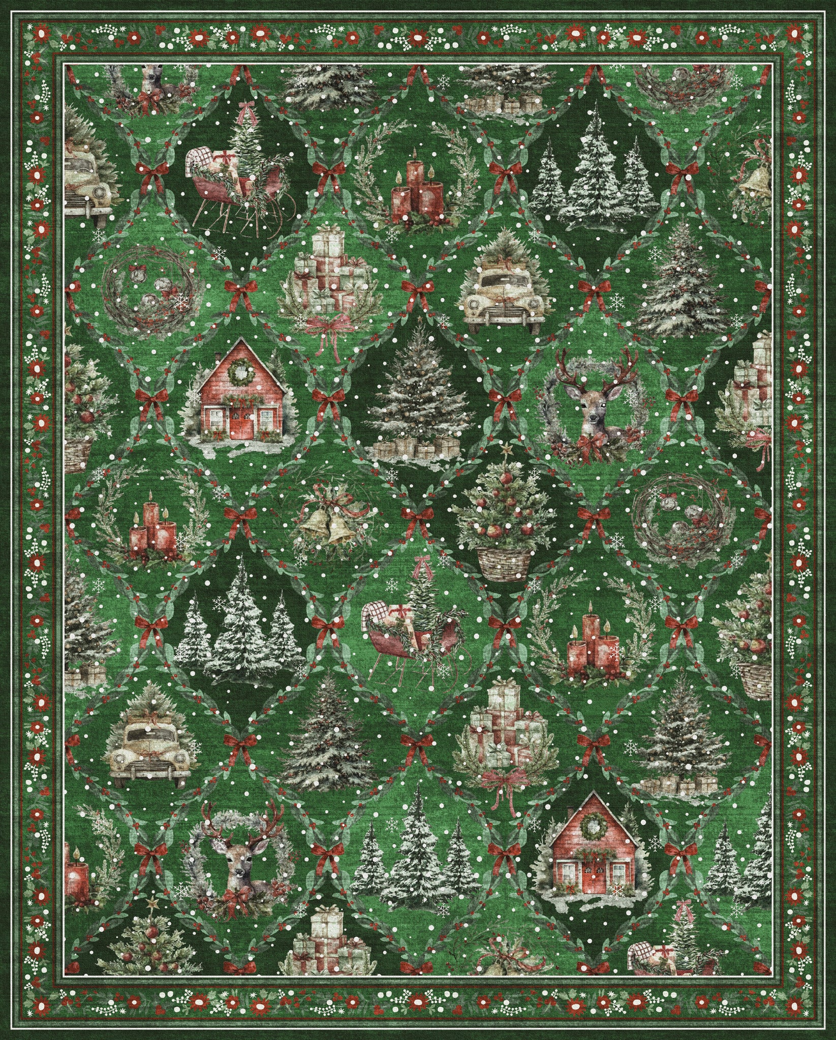 Jovie Коледен килим за къщички