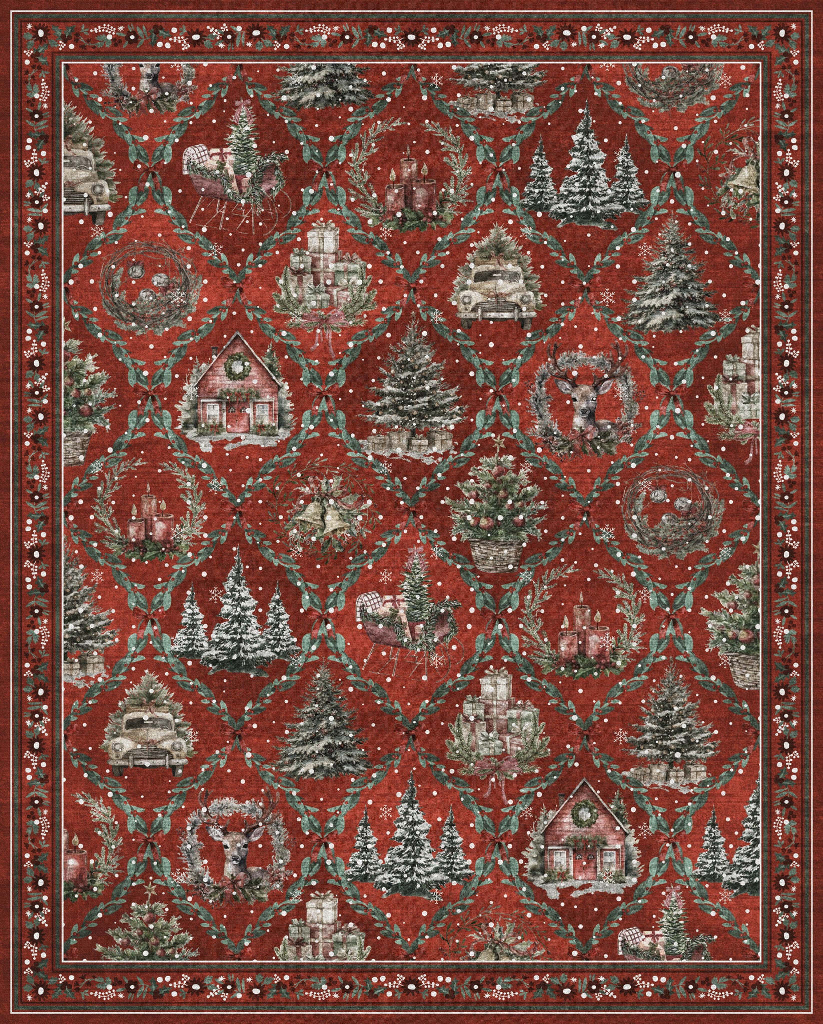 Jovie Коледен килим за къщички