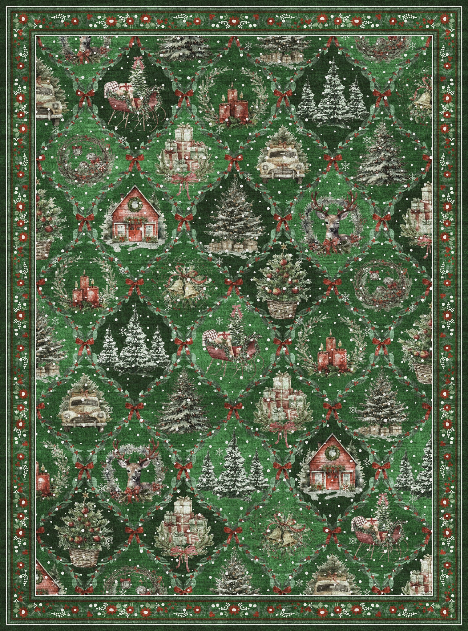 Jovie Коледен килим за къщички