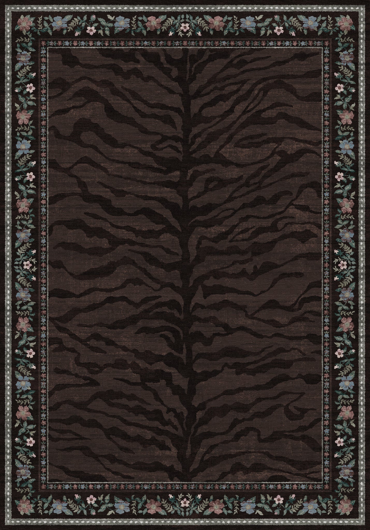 Ludvic Tapete Vintage Tiger Floral