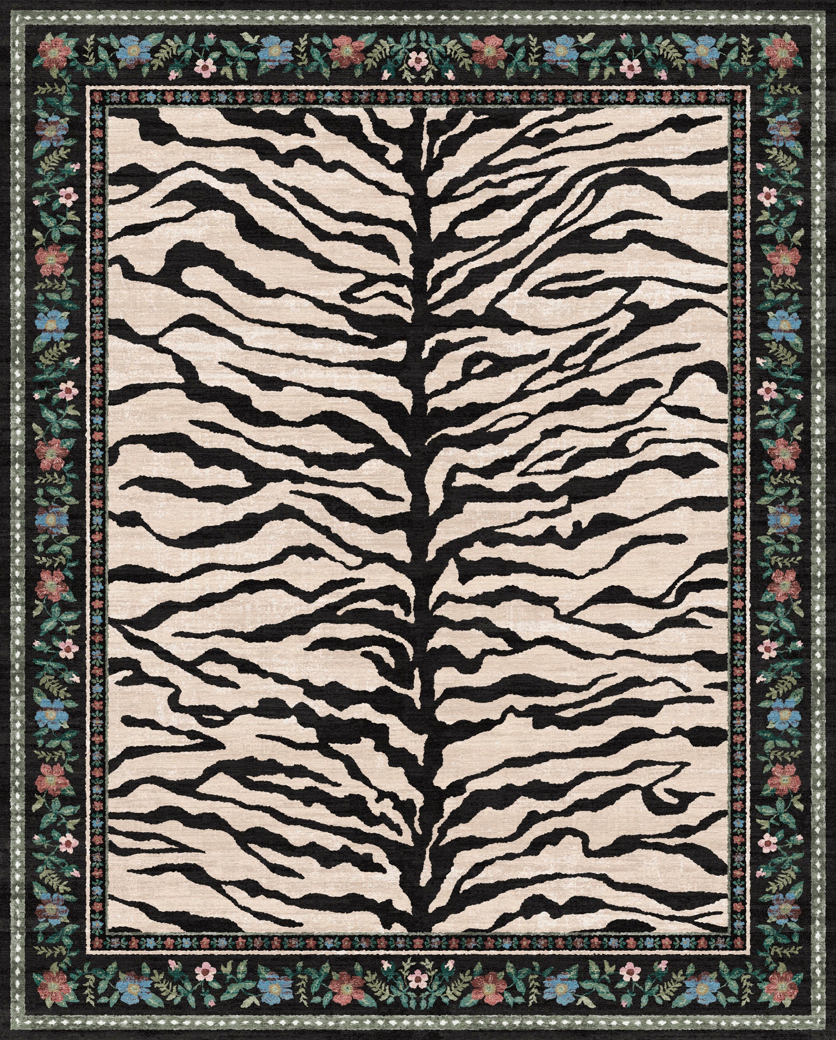 Ludvic Tapete Vintage Tiger Floral