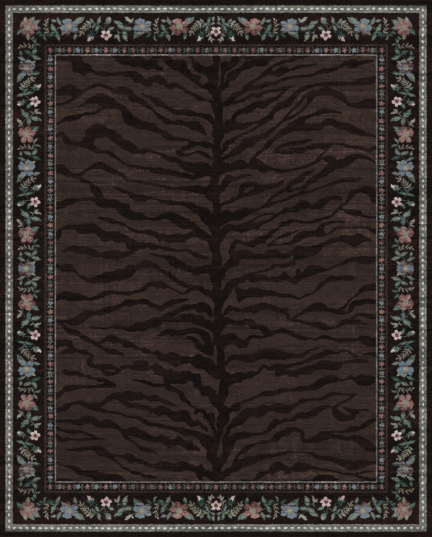 Ludvic Tapete Vintage Tiger Floral