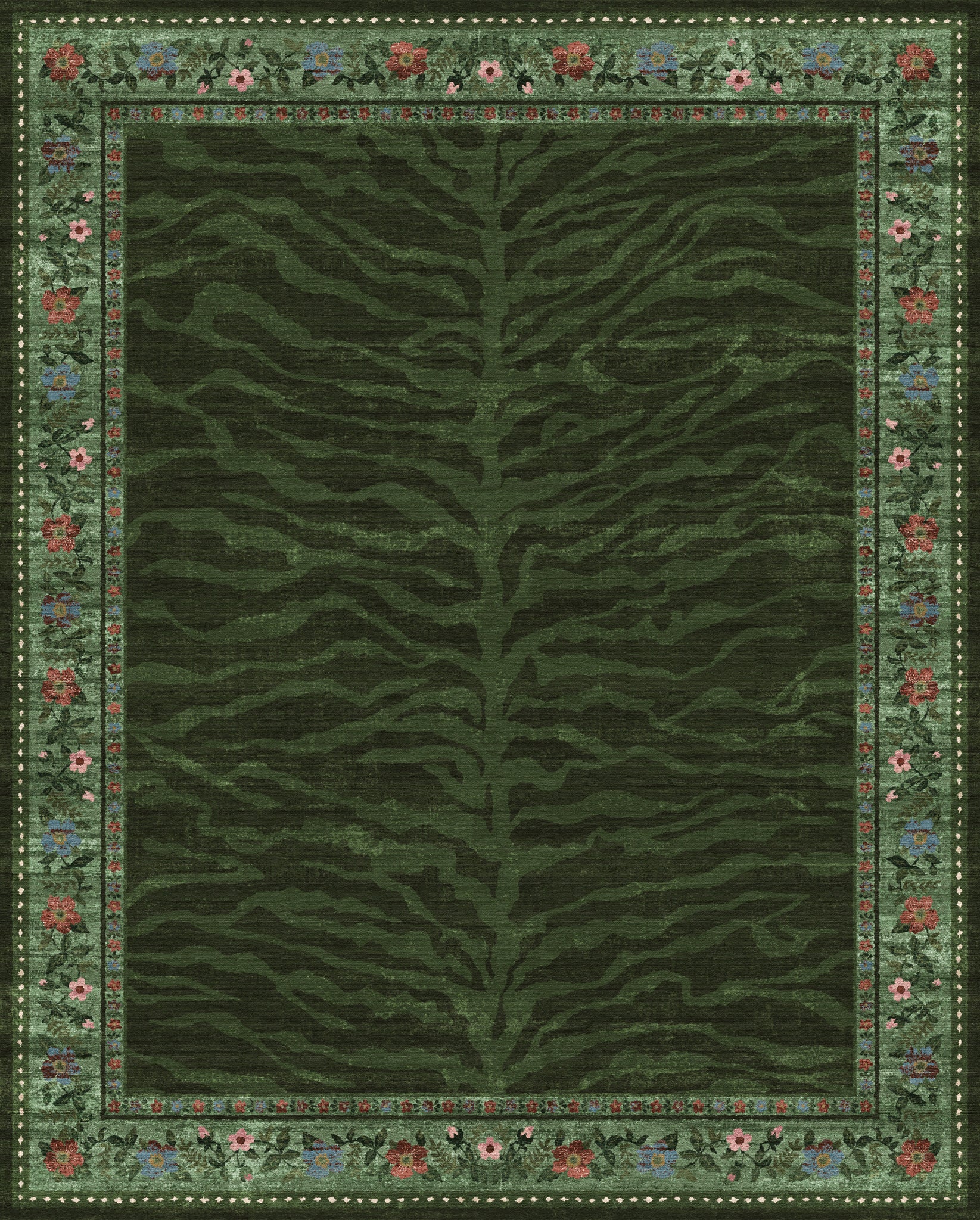 Ludvic Tapete Vintage Tiger Floral