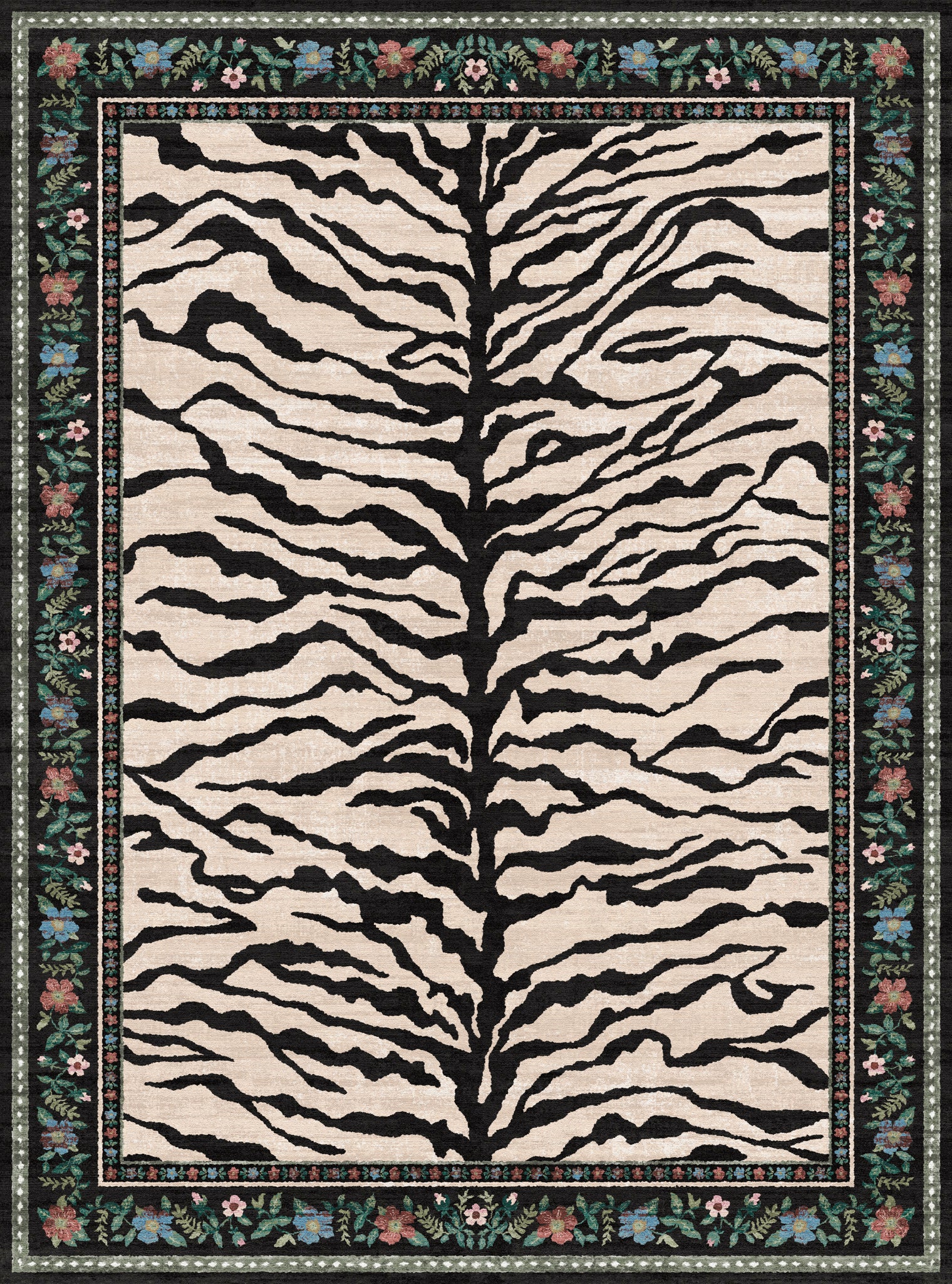 Ludvic Tapete Vintage Tiger Floral