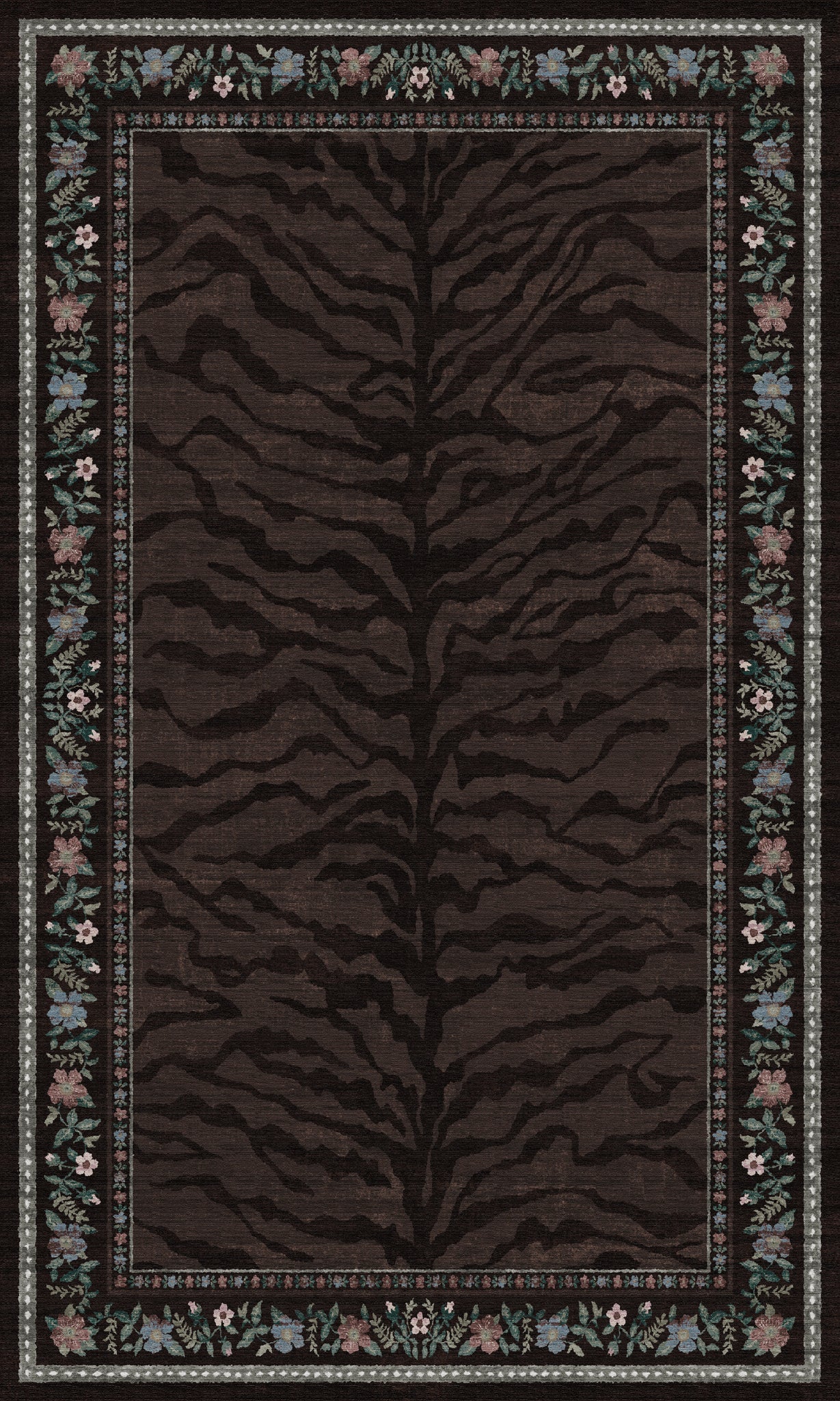 Ludvic Tapete Vintage Tiger Floral