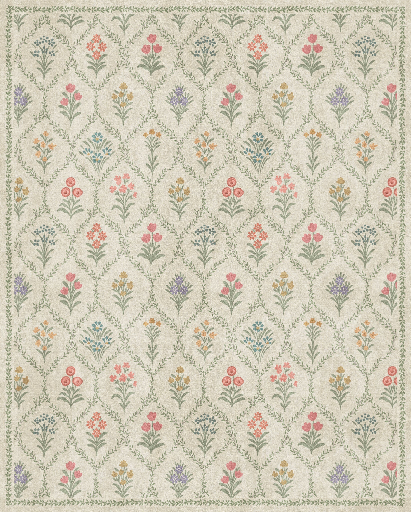 Millie Senovinis gėlių sodo kilimas