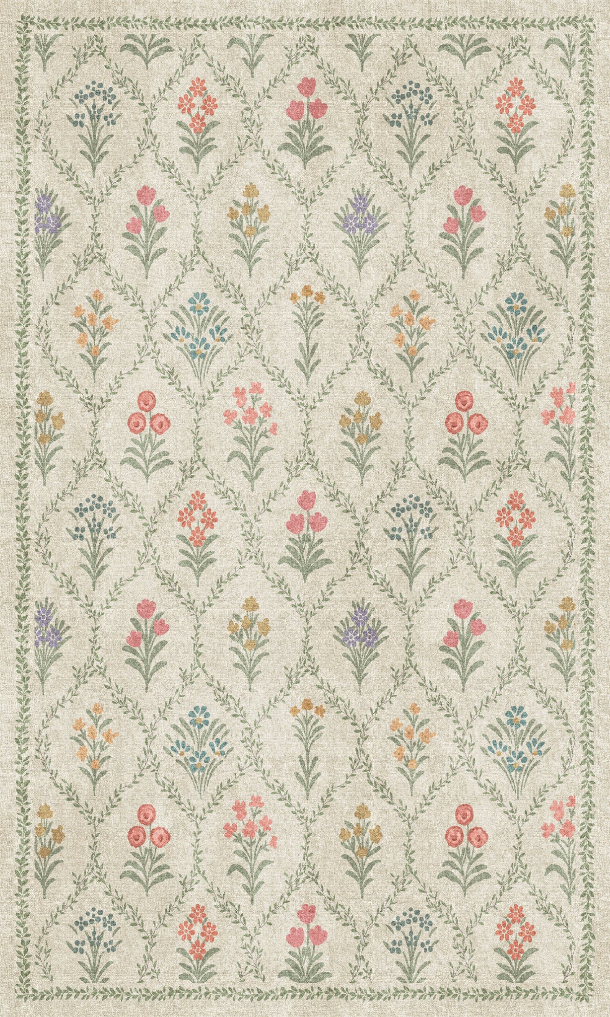 Millie Senovinis gėlių sodo kilimas