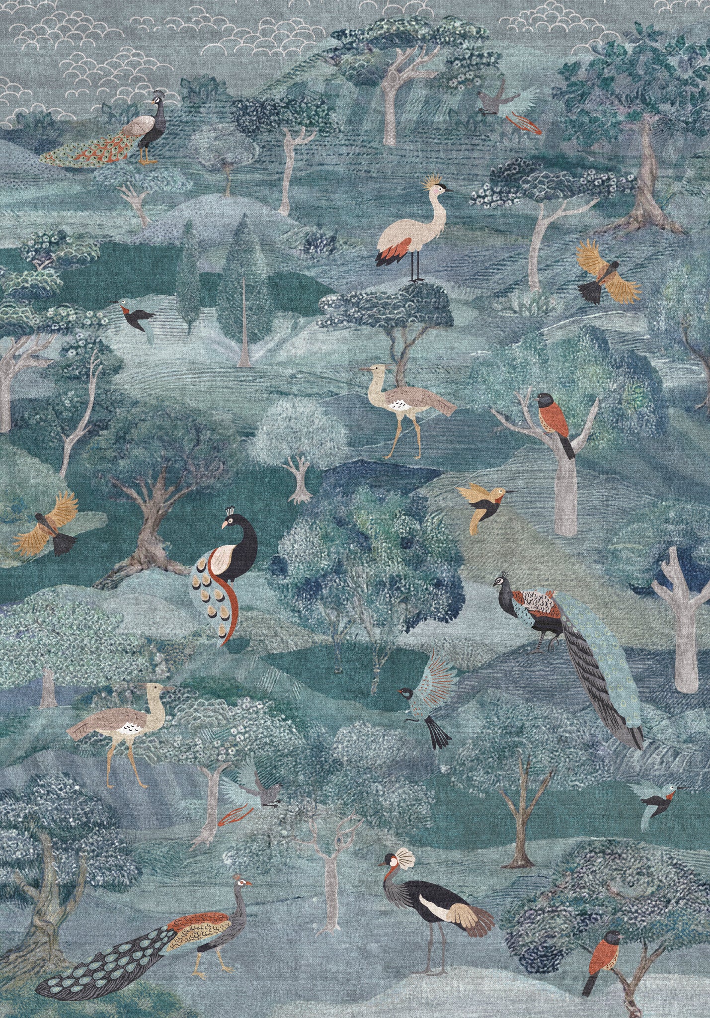 Elodie Vintage Scenic Garden Rug