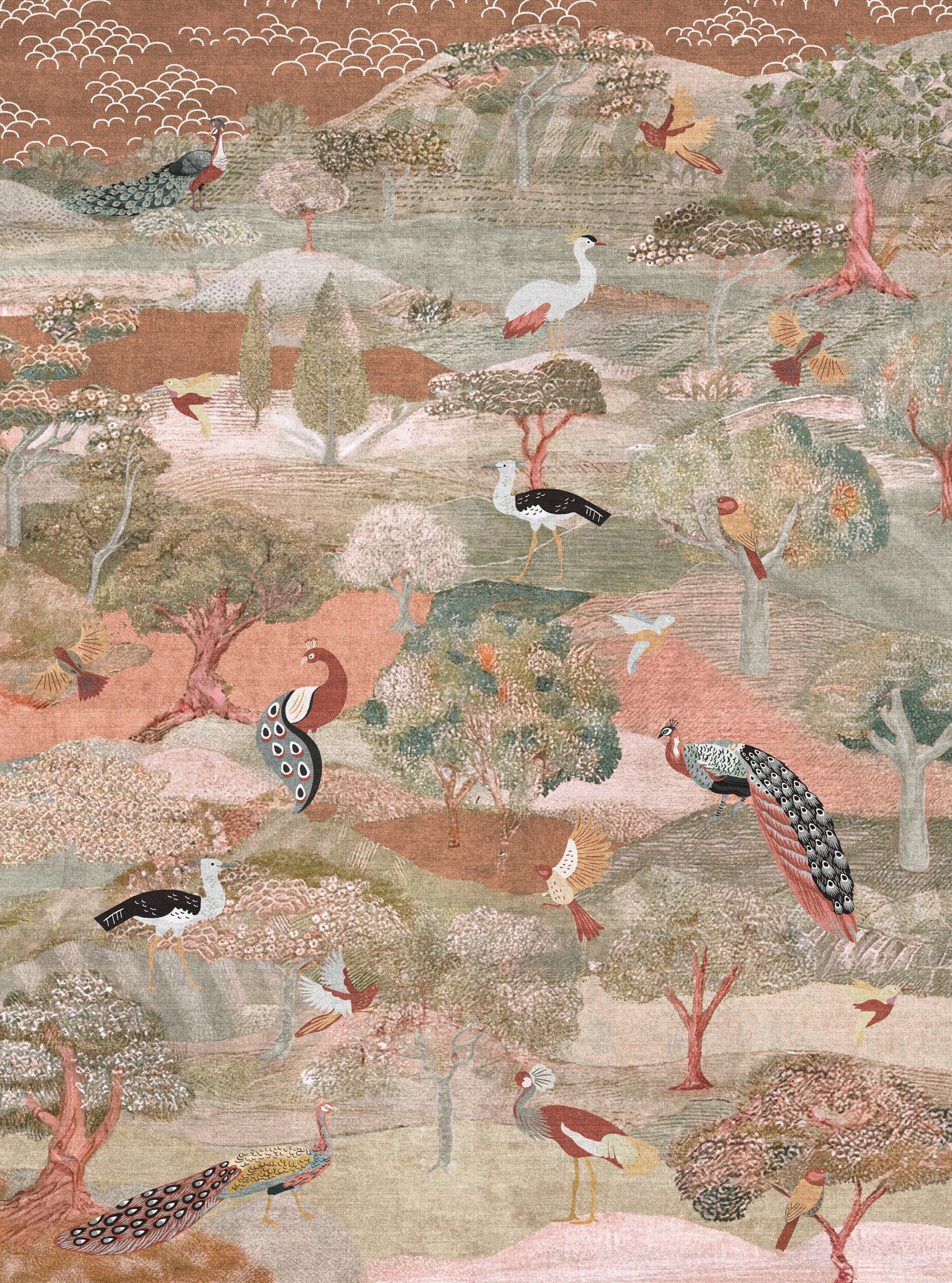 Elodie Vintage Scenic Garden Rug