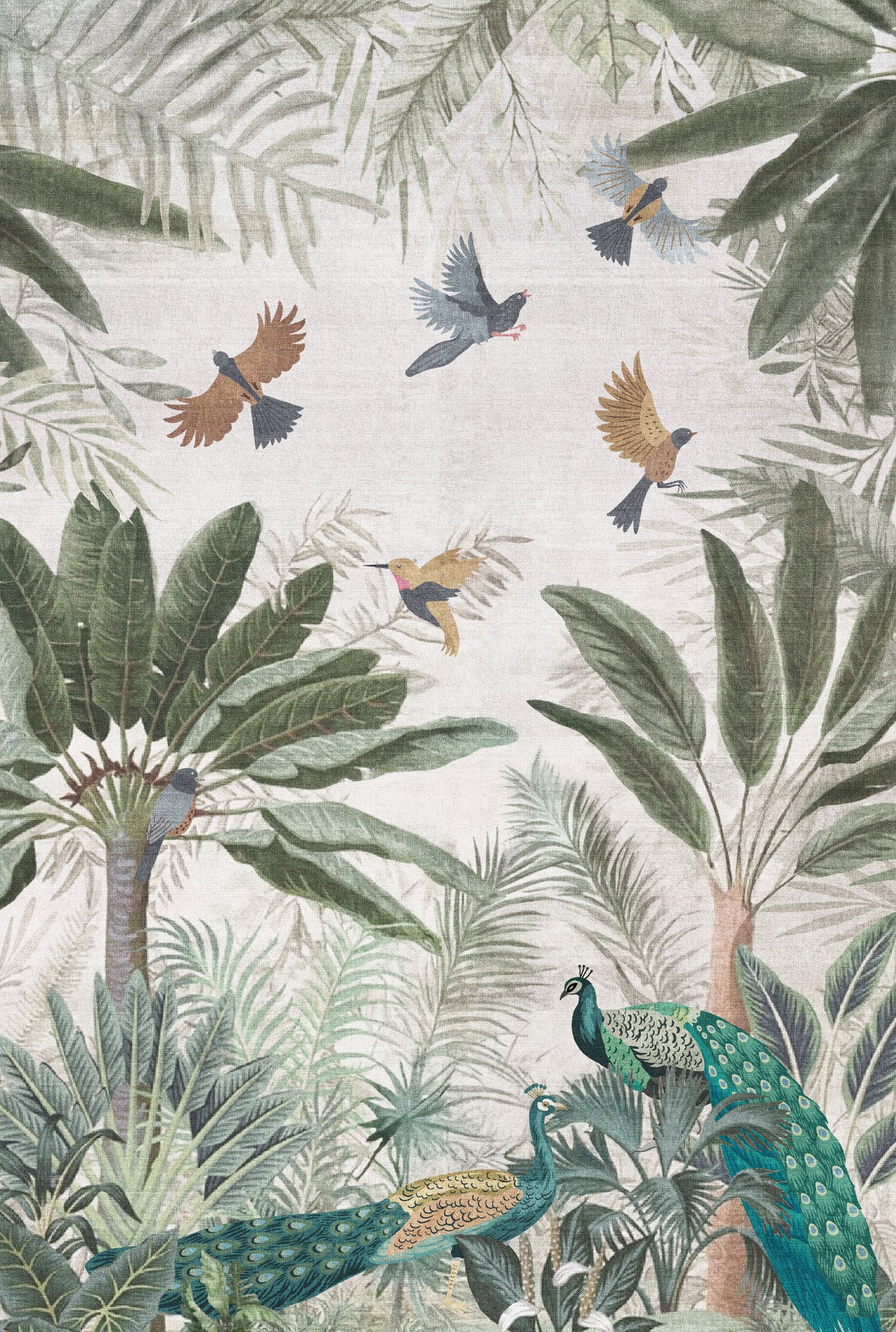 Ellis Tapis de jardin oiseaux tropicaux