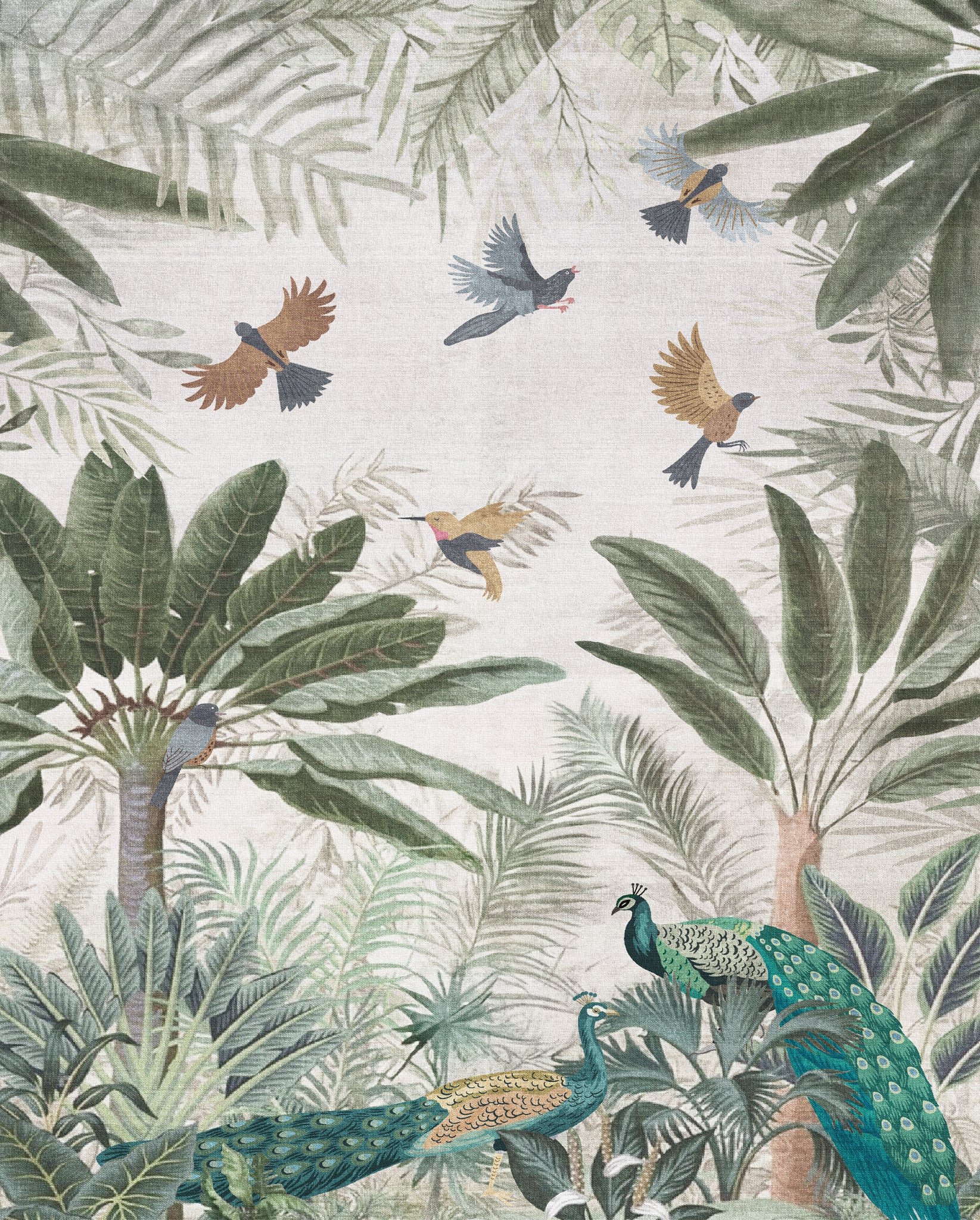 Ellis Tapis de jardin oiseaux tropicaux