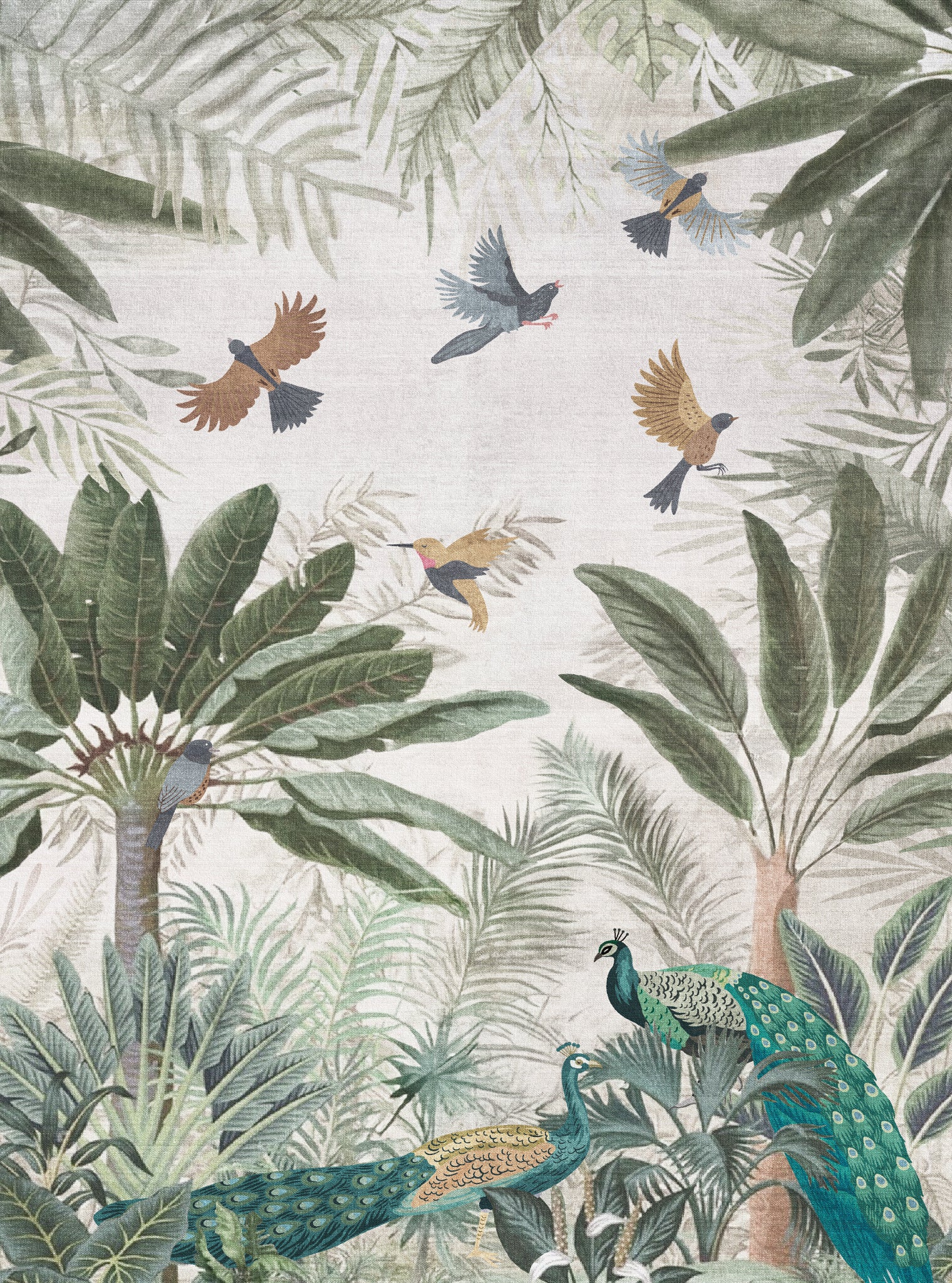 Ellis Tapis de jardin oiseaux tropicaux