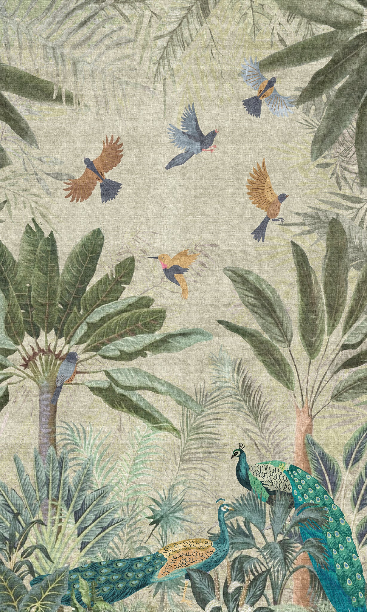 Ellis Tapis de jardin oiseaux tropicaux