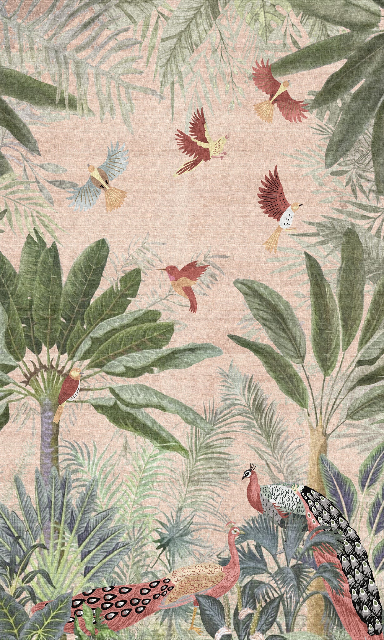 Ellis Tapis de jardin oiseaux tropicaux