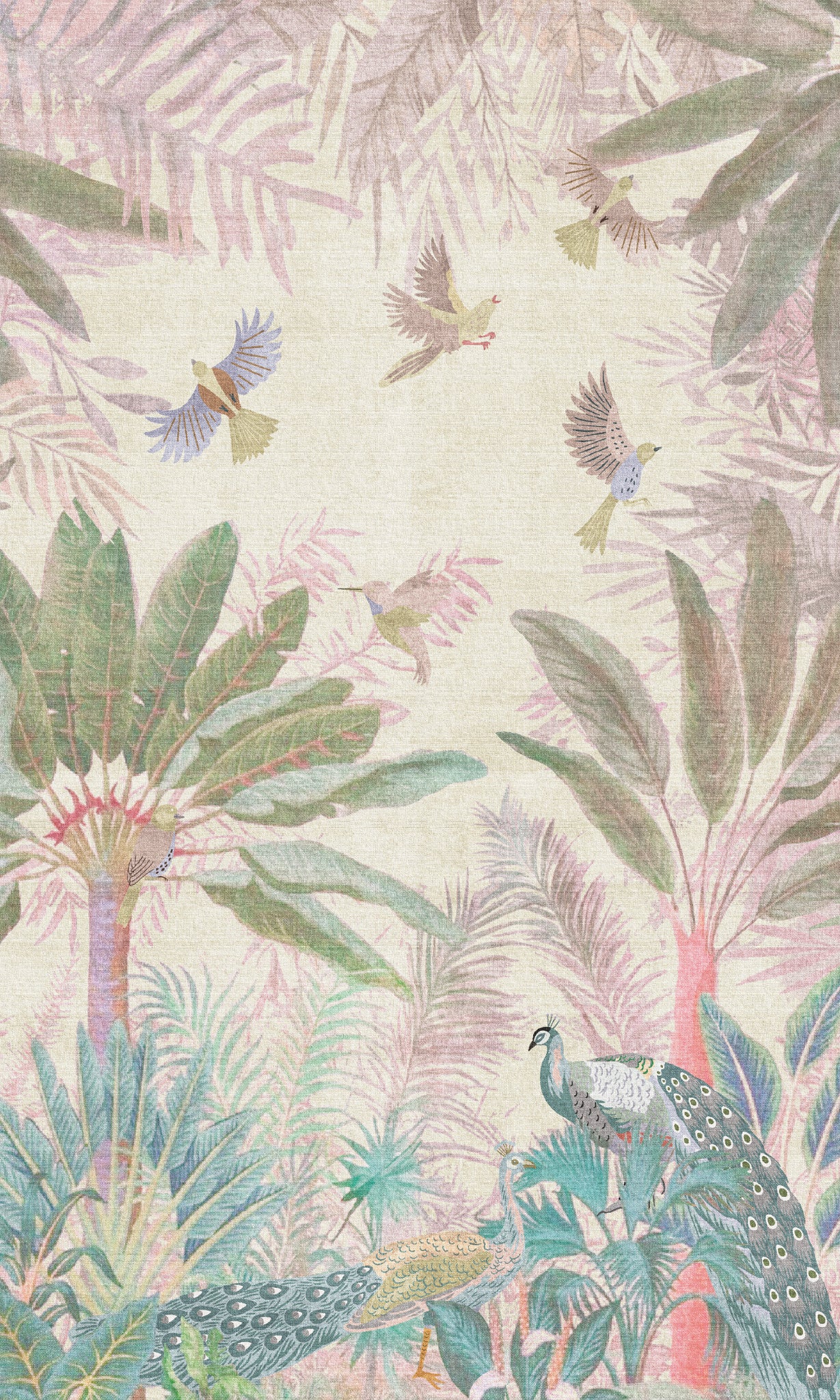 Ellis Tapis de jardin oiseaux tropicaux