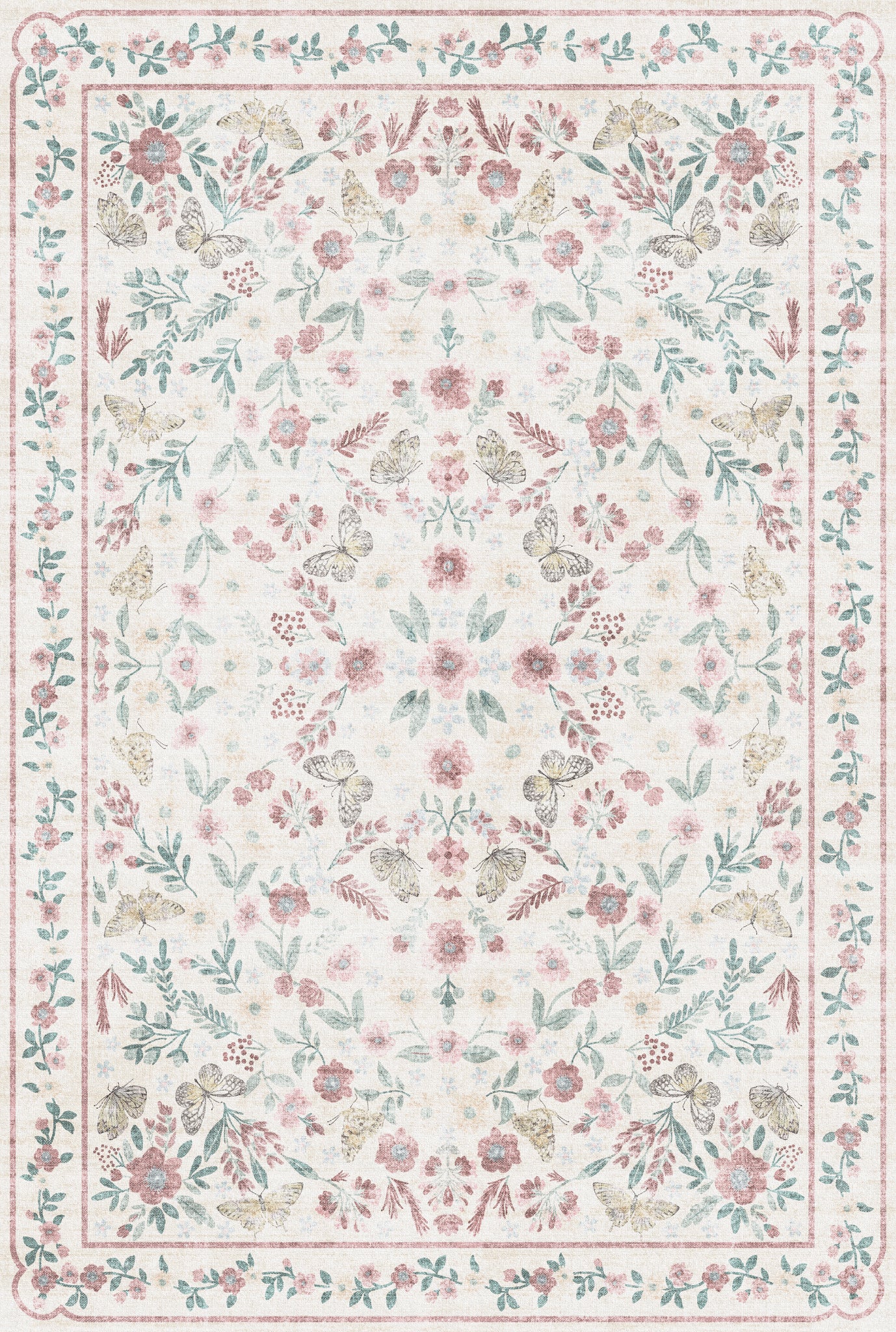Josephine Vintage Floral Rug